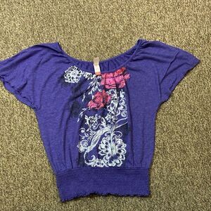 Vintage No Boundaries Women Blouse Size 11/12